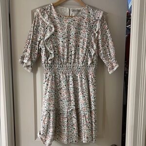 Floral Ruffle Dress by Joy Joy